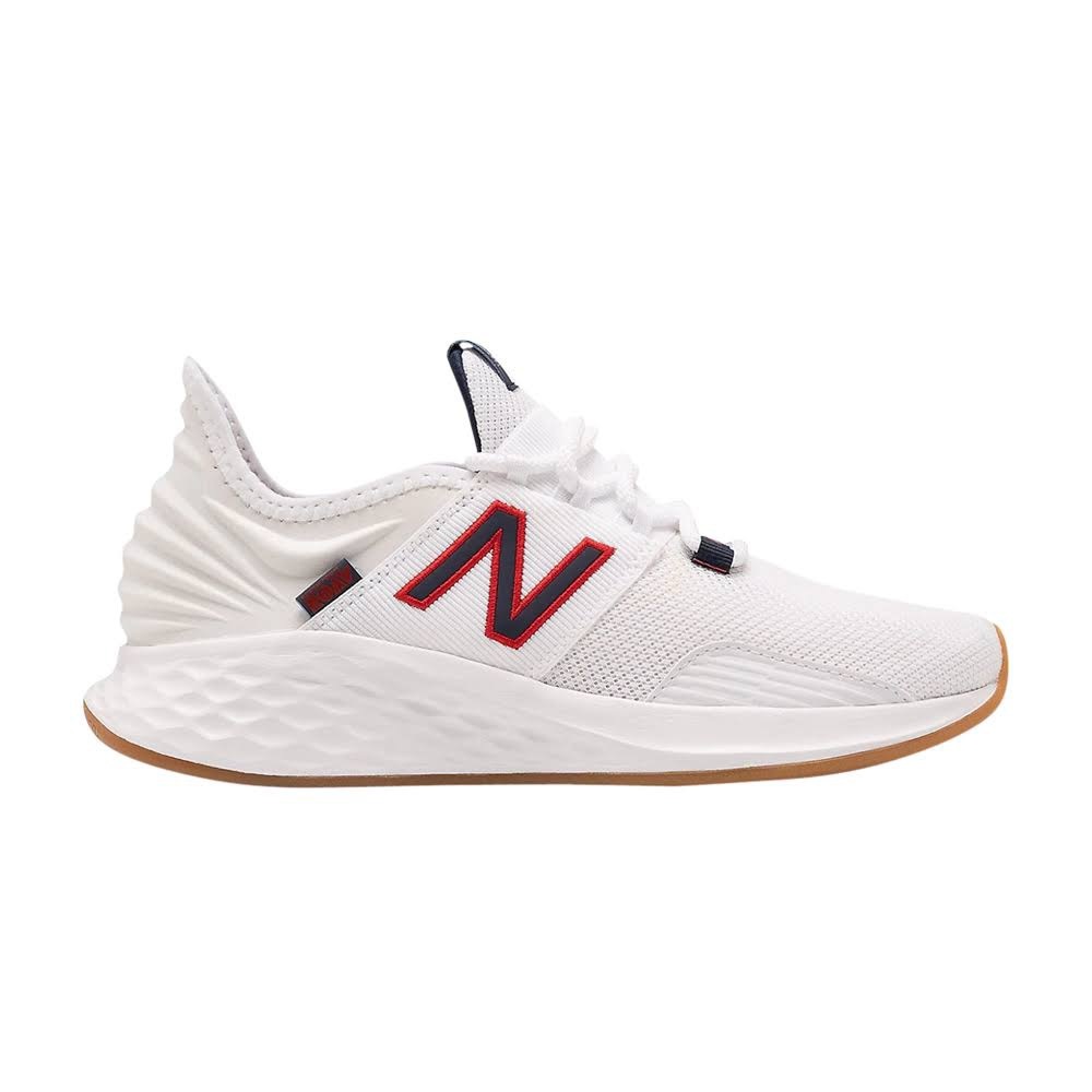New Balance Fresh Foam Roav Running Shoe - Women’s White, Red, & Navy Blue